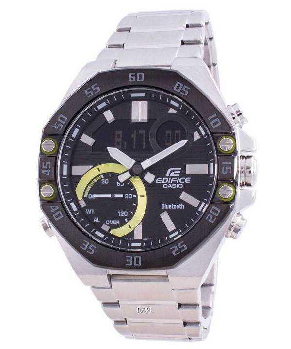 Orologio da uomo Casio Edifice World Time Mobile Link ECB-10DB-1A ECB10DB-1 100M