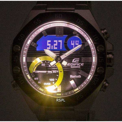 Orologio da uomo Casio Edifice Mobile link analogico digitale al quarzo ECB-10DB-1B ECB10DB-1B 100M