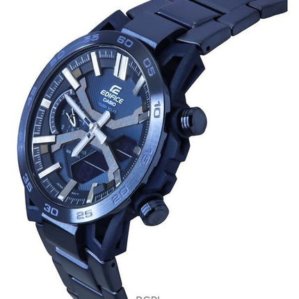 Casio Edifice Analog Digital Cool Blue Edition Smartphone Link Quadrante Blu Solare ECB-2000CB-2 100M Orologio da Uomo