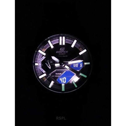 Casio Edifice Sospensione Analog Digital Smartphone Link Tough Solar ECB-2000DC-1B 100M Orologio da uomo