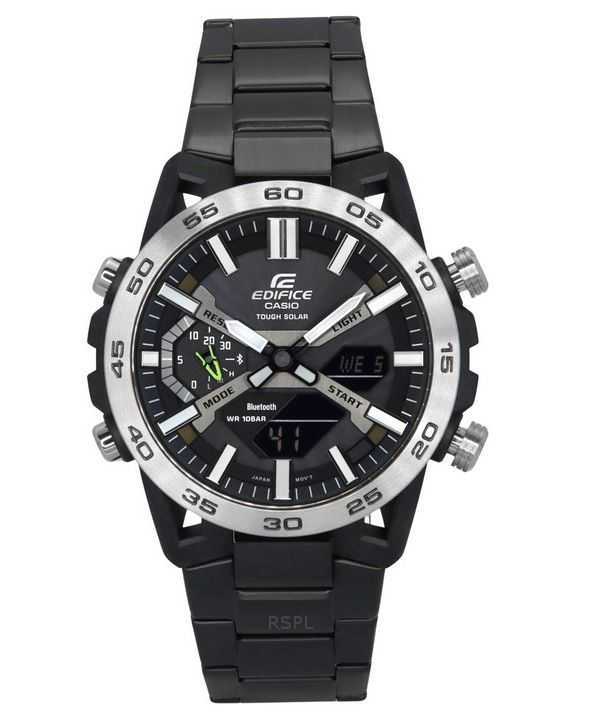 Casio Edifice Sospensione Analog Digital Smartphone Link Tough Solar ECB-2000DD-1A 100M Orologio da uomo