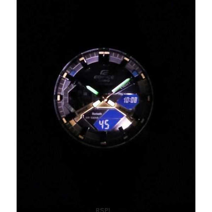 Casio Edifice Sospensione Nighttime Drive Analog Digital Smartphone Link Tough Solar ECB-2000NP-1A 100M Orologio da uomo