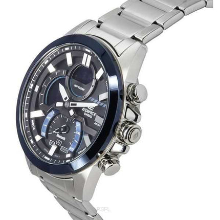 Casio Edifice Smartphone Link Analogico Digitale Quadrante Grigio Quarzo ECB-30DB-1A 100M Orologio da Uomo