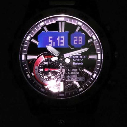 Casio Edifice Sospensione Smartphone Link Cronografo analogico digitale al quarzo ECB-40D-1A ECB40D-1 100M Orologio da uomo