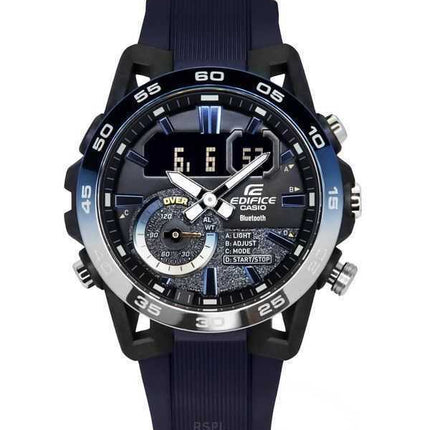 Casio Edifice Sospensione Nighttime Drive Analog Digital Smartphone Link Quarzo ECB-40NP-1A 100M Orologio da uomo