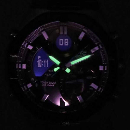 Orologio da uomo Casio Edifice Mobile Link analogico digitale quadrante grigio solare ECB-950DB-1A 100M