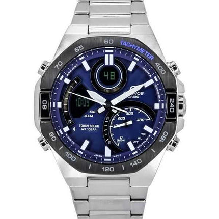 Casio Edifice Analog Digital Mobile Link Quadrante Blu Tough Solar ECB-950DB-2A Orologio da Uomo 100M