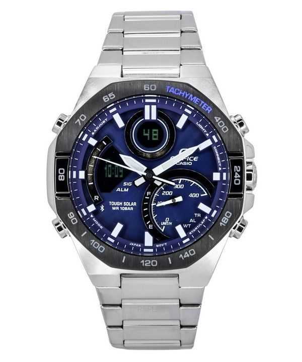 Casio Edifice Analog Digital Mobile Link Quadrante Blu Tough Solar ECB-950DB-2A Orologio da Uomo 100M