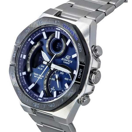 Casio Edifice Analog Digital Mobile Link Quadrante Blu Tough Solar ECB-950DB-2A Orologio da Uomo 100M