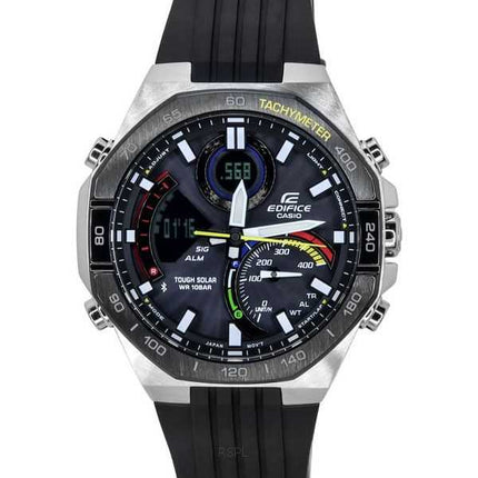 Orologio da uomo Casio Edifice analogico digitale mobile link quadrante nero Tough Solar ECB-950MP-1A 100M