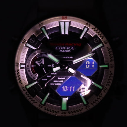 Orologio da uomo Casio Edifice Honda Racing Limited Edition analogico digitale solare ECB-S100HR-1A ECBS100HR-1 100M
