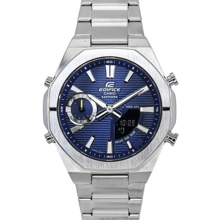 Orologio Casio Edifice analogico digitale Smartphone Link quadrante blu quarzo ECB-S10D-2A 100M da uomo