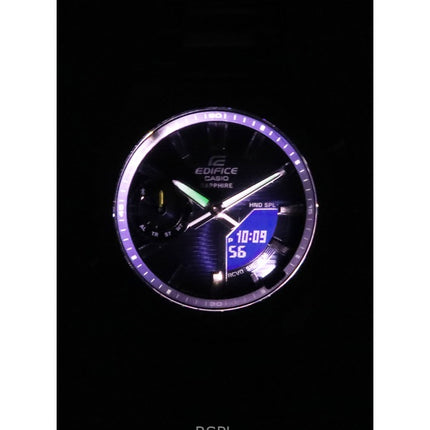 Orologio Casio Edifice analogico digitale Smartphone Link quadrante blu quarzo ECB-S10D-2A 100M da uomo