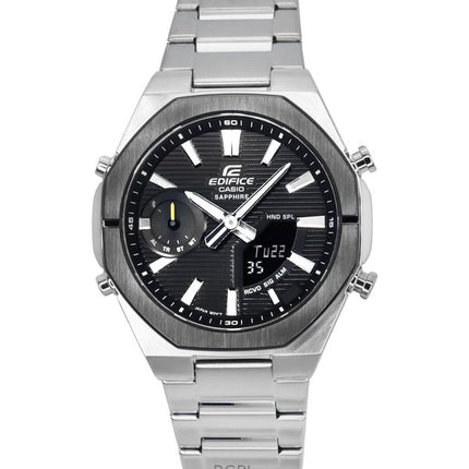 Orologio da uomo Casio Edifice analogico digitale Smartphone Link in acciaio inossidabile con quadrante nero al quarzo ECB-S10DB-1A 100M