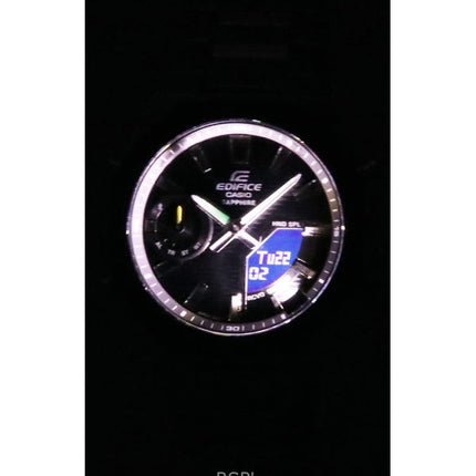 Orologio da uomo Casio Edifice analogico digitale Smartphone Link in acciaio inossidabile con quadrante nero al quarzo ECB-S10DB-1A 100M