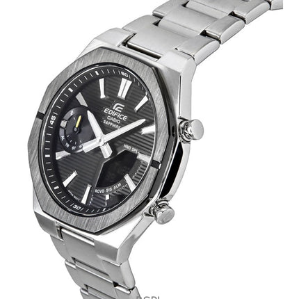 Orologio da uomo Casio Edifice analogico digitale Smartphone Link in acciaio inossidabile con quadrante nero al quarzo ECB-S10DB-1A 100M