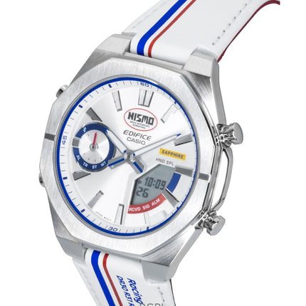 Orologio da uomo Casio Edifice analogico digitale NISMO Heritage Edition Smartphone Link quadrante argento al quarzo ECB-S10NIS-7A 100M