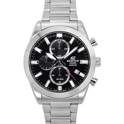 Orologio da uomo Casio Edifice Standard Cronografo analogico quadrante nero al quarzo EFB-710D-1A 100M
