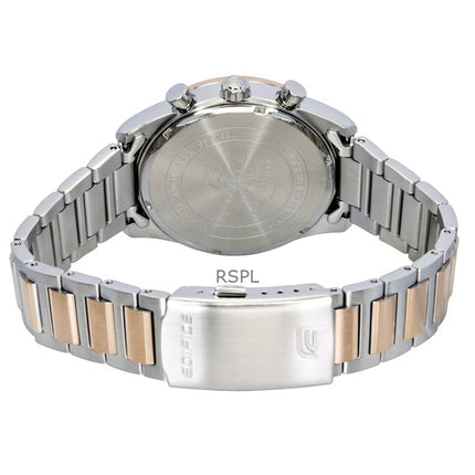 Orologio da uomo Casio Edifice analogico cronografo bicolore in acciaio inossidabile con quadrante blu al quarzo EFB-710SG-2AV 100M