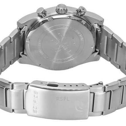 Casio Edifice Analog Cronografo Acciaio Inossidabile Quadrante Nero Quarzo EFB-730D-1AV 100M Orologio da Uomo