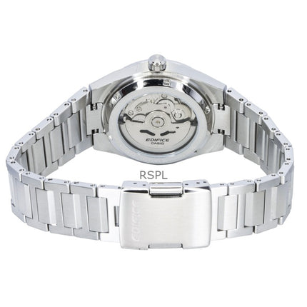 Orologio da uomo Casio Edifice analogico in acciaio inossidabile forgiato al carbonio con quadrante bianco automatico EFK-100D-7A 100M