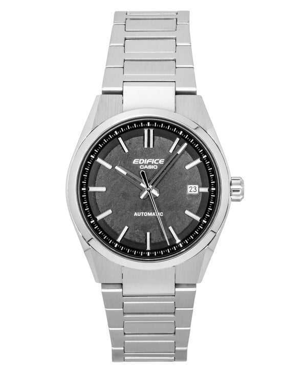 Orologio da uomo Casio Edifice analogico con quadrante nero, in acciaio inossidabile, automatico EFK-110D-1A, impermeabile fino a 100 metri.