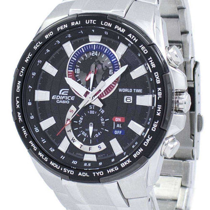 Orologio da uomo Casio Edifice World Time Quartz EFR-550D-1AV EFR550D-1AV