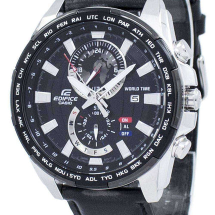 Orologio da uomo Casio Edifice World Time Quartz EFR-550L-1AV EFR550L-1AV