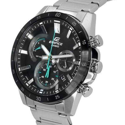 Orologio da uomo Casio Edifice Standard Cronografo analogico al quarzo EFR-573DB-1A EFR573DB-1 100M