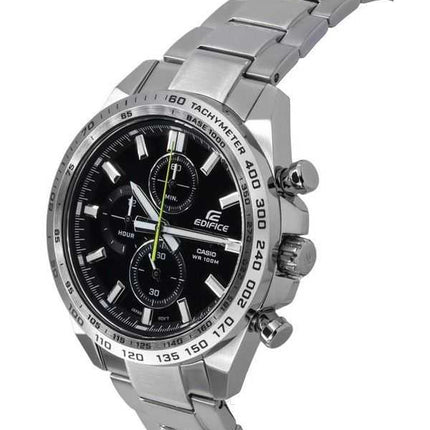 Orologio da uomo Casio Edifice Standard Cronografo in acciaio inossidabile quadrante nero al quarzo EFR-574D-1A 100M