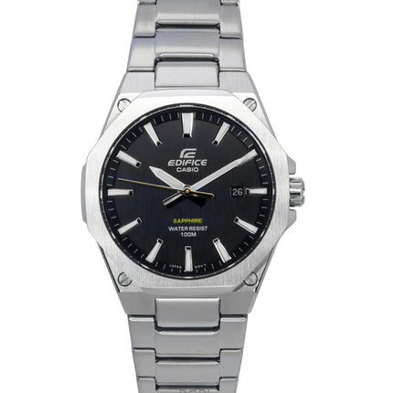 Orologio da uomo Casio Edifice Slim Line con quadrante nero al quarzo EFR-S108D-1A 100M