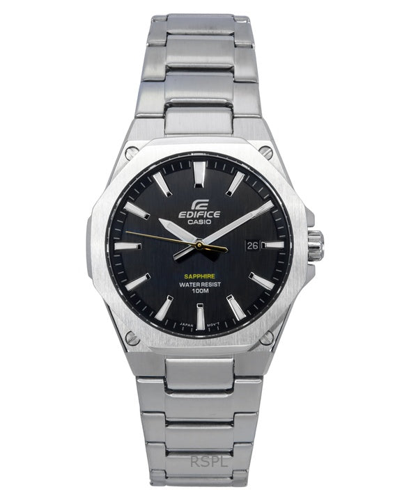Orologio da uomo Casio Edifice Slim Line con quadrante nero al quarzo EFR-S108D-1A 100M