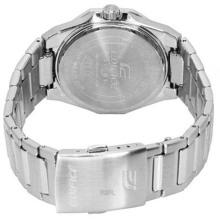 Orologio da uomo Casio Edifice in acciaio inossidabile con quadrante bianco al quarzo EFR-S108D-7A EFRS108D-7 100M