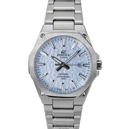 Orologio da uomo Casio Edifice analogico in acciaio inossidabile con quadrante blu chiaro al quarzo EFR-S108DE-2AV 100M