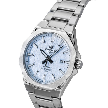 Orologio da uomo Casio Edifice analogico in acciaio inossidabile con quadrante blu chiaro al quarzo EFR-S108DE-2AV 100M