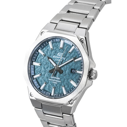 Orologio da uomo Casio Edifice analogico in acciaio inossidabile con quadrante verde al quarzo EFR-S108DE-3AV 100M