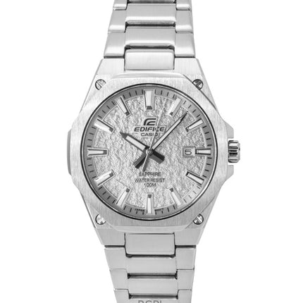 Orologio da uomo Casio Edifice analogico in acciaio inossidabile con quadrante argentato al quarzo EFR-S108DE-8AV 100M