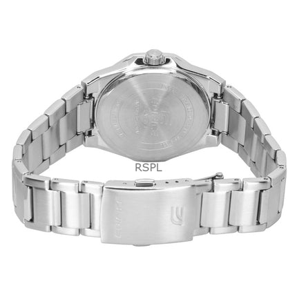 Orologio da uomo Casio Edifice analogico in acciaio inossidabile con quadrante argentato al quarzo EFR-S108DE-8AV 100M