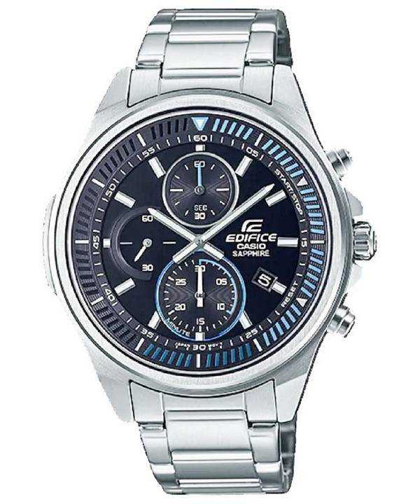 Orologio da uomo Casio Edifice cronografo analogico al quarzo in acciaio inossidabile EFR-S572D-1A EFRS572D-1 100M