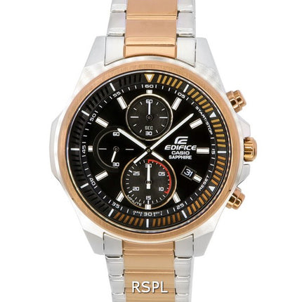 Orologio Casio Edifice quadrante nero bicolore al quarzo EFR-S572GS-1A EFRS572GS-1 100M orologio da uomo