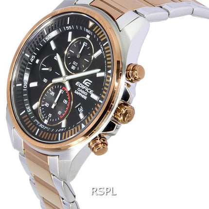 Orologio Casio Edifice quadrante nero bicolore al quarzo EFR-S572GS-1A EFRS572GS-1 100M orologio da uomo