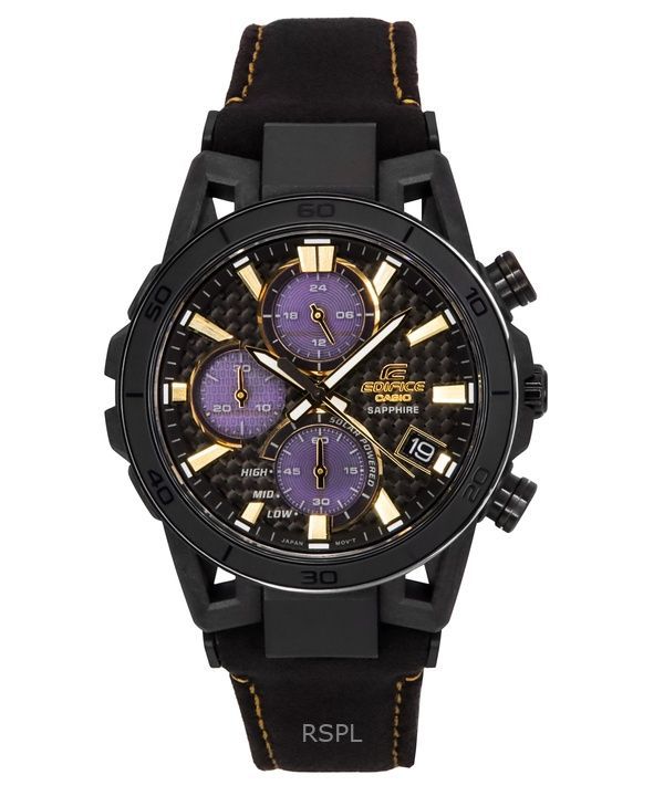 Casio Edifice Sospensione 50th Anniversary Limited Edition Analog Black Dial Solar EFS-S640ZE-1A 100M Orologio da uomo