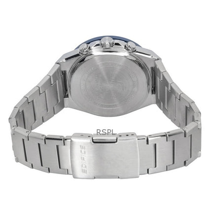Orologio da uomo Casio Edifice analogico cronografo in acciaio inossidabile con quadrante blu solare EFS-S650D-2A 100M