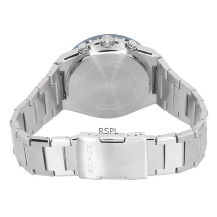 Orologio da uomo Casio Edifice analogico cronografo in acciaio inossidabile con quadrante verde solare EFS-S650D-3A 100M