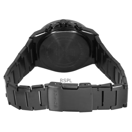Orologio da uomo Casio Edifice analogico cronografo in acciaio inossidabile con quadrante nero solare EFS-S650DC-1A 100M