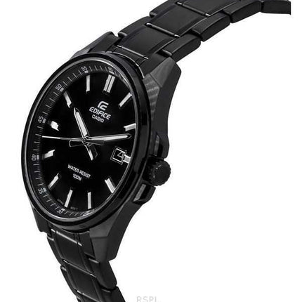 Casio Edifice Analog Black Ion Placcato Acciaio Inossidabile Quadrante Nero Quarzo EFV-150DC-1A 100M Orologio da Uomo