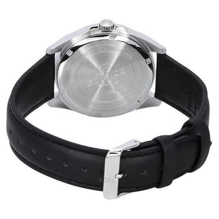 Casio Edifice Analog Tough Leather Strap Black Dial Quartz EFV-150L-1A Orologio da uomo 100M