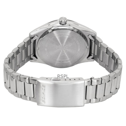 Orologio da uomo Casio Edifice analogico in acciaio inossidabile con quadrante nero al quarzo EFV-160D-1A 100M