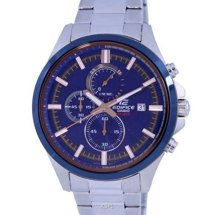 Orologio da uomo Casio Edifice cronografo analogico al quarzo in acciaio inossidabile EFV-520DB-2A.G EFV520DB-2 100M