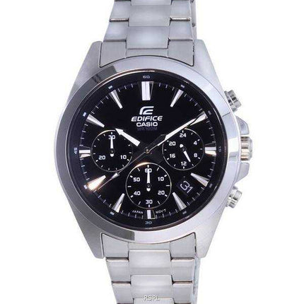 Orologio da uomo Casio Edifice cronografo analogico al quarzo in acciaio inossidabile EFV-630D-1AV EFV630D-1 100M
